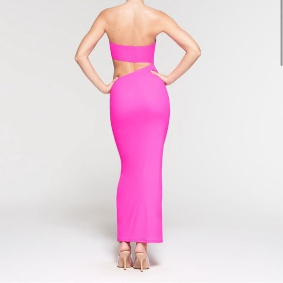 NWT SKIMS Pink Fits Everybody Strapless Dress - Picture 2 of 3